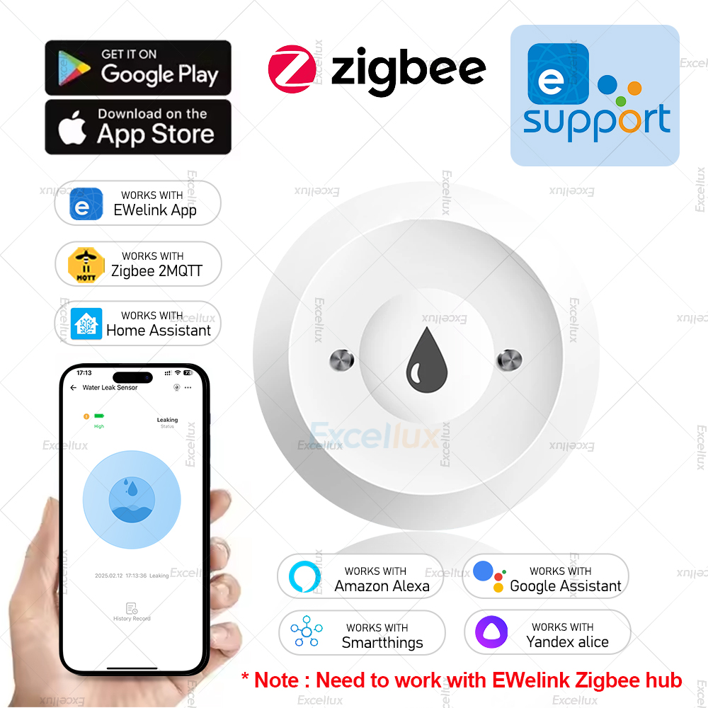 Water Alarm Sensor - Ewelink Zigbee 3.0 Watersensor Alarm Water