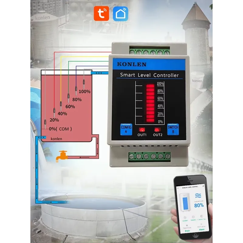 KONLEN Waterniveausensor WIFI  - Water Alarm Sensor recensie en prijs
